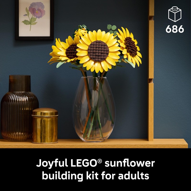 LEGO Botanicals Sunflower Bouquet Building Set for Adults, Ages Multicolor gallery