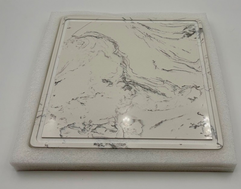 11 Inch Square White Marble Cake Stand gallery