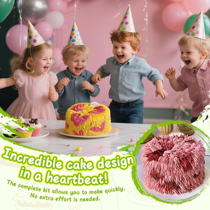 Cake Decorating Tips Set Grass Piping Tips 3pcs Stainless Steel for Cupcakes ... gallery
