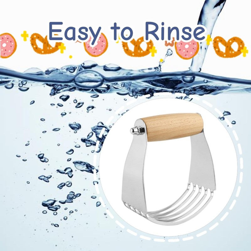 1 PCS Pastry Cutter Stainless Steel Butter Cutter Flour Mixer for Home Baking... gallery