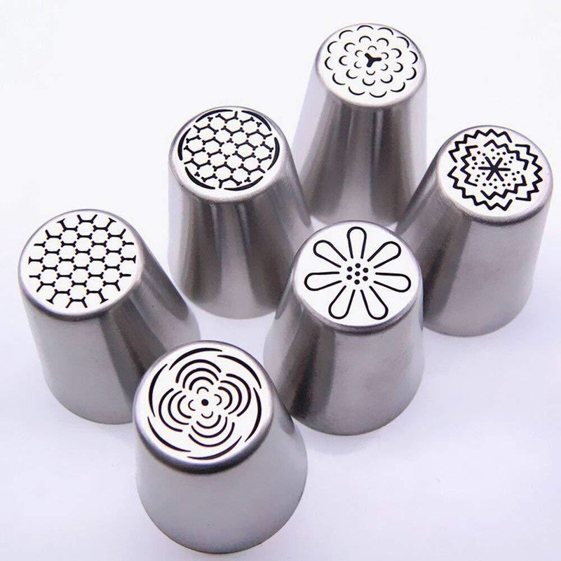 6PCS Russian flower mouth set Piping Tips DIY Baking Supplies Cake Decorating gallery
