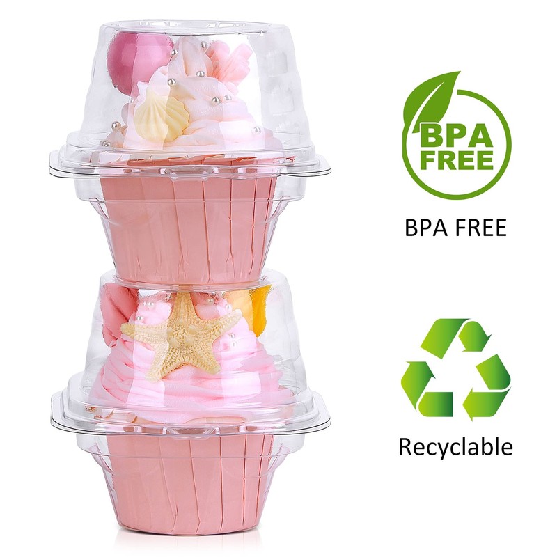 Cupcake Boxes Individual Cupcake Containers, 50 Packs Regular Single Cupcake Hol gallery