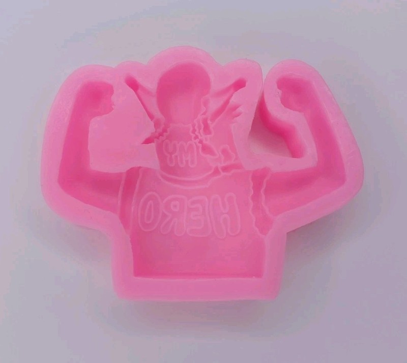 Silicone Fondant Mold Father & Daughter My Hero Father’s Day