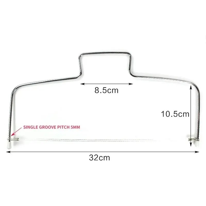 2Pcs Adjustable Cake Slicer Cutter Stainless Steel Leveler Bake Tool Set gallery
