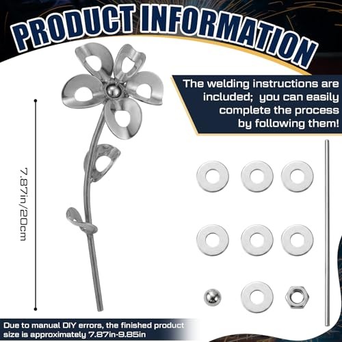 Zonon 3D Flower Welding Practice Kit for Beginners DIY 201 Stainless Steel Nut gallery
