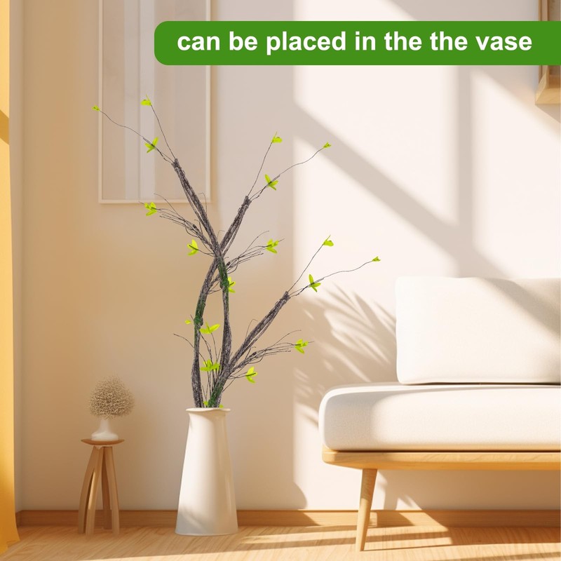 Masisdaoz 3Pcs 35In Artificial Tree Branches Realistic Wall Hanging Bendable gallery