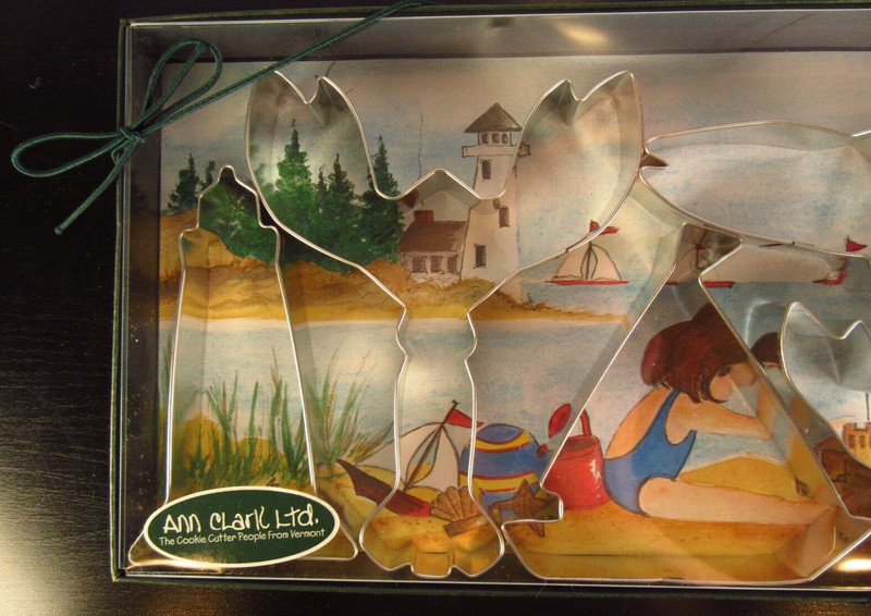 2 NIB Ann Clark 5 Piece Ocean & Sealife Cookie Cutters in Box gallery