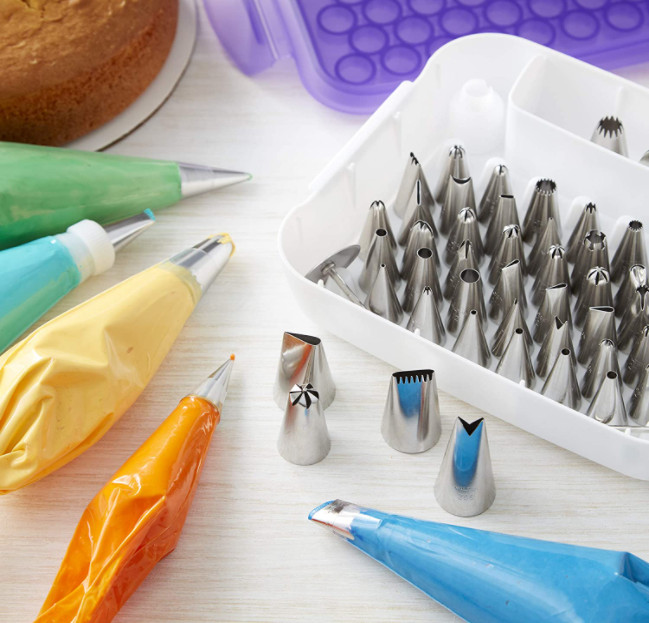 Wilton, 55-Piece Cake Supply Master Decorating Tip Set gallery