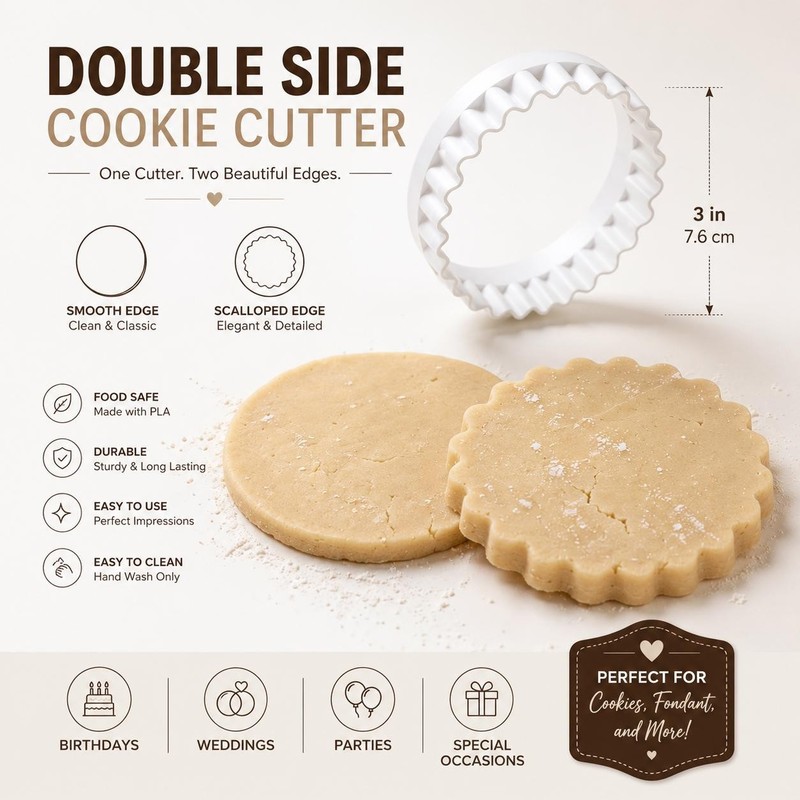 Personalized Wedding Cookie Stamp Set with Cutter, Names & Date Fondant Embosser gallery