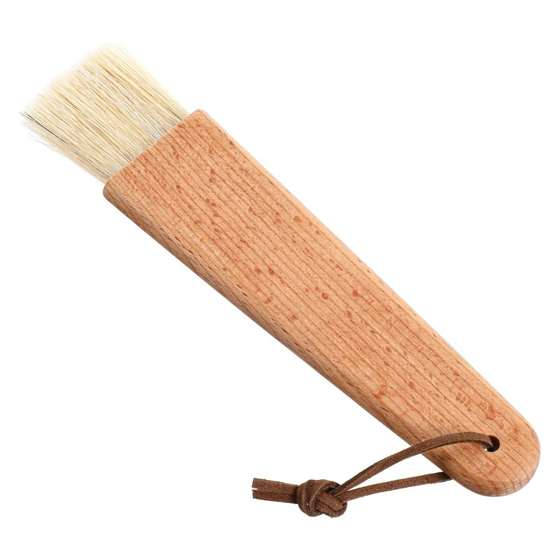 XLIUAX Pastry Brush with Beech Wood, Natural Boar 7.48 x 1.57 inch, Wood