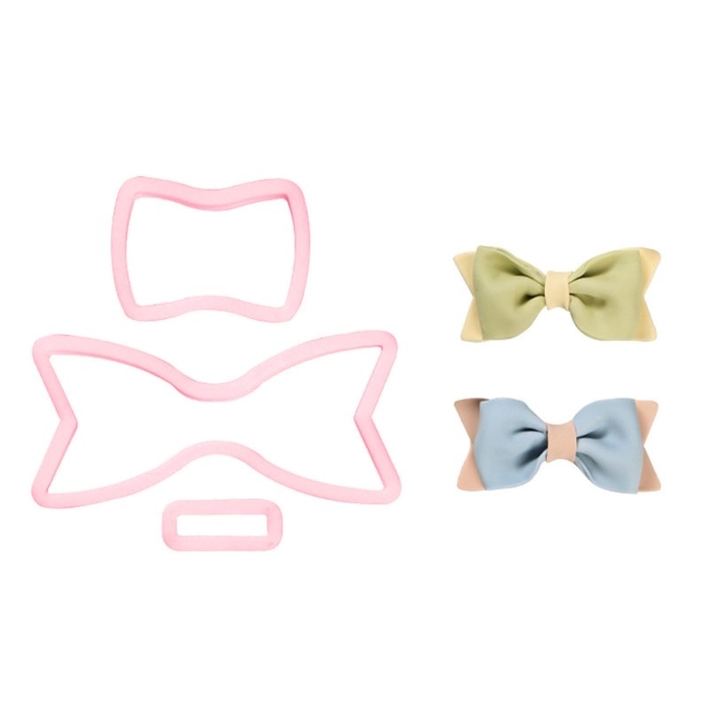 Plastic Material Baking Cookie Gadgets Biscuit Mold Bowknots Shaped Cookie Molds