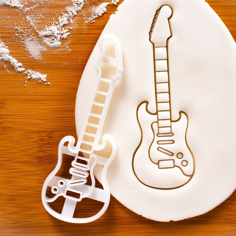 Electric Guitar Cookie Cutter – rock and roll music concert guitarist audition