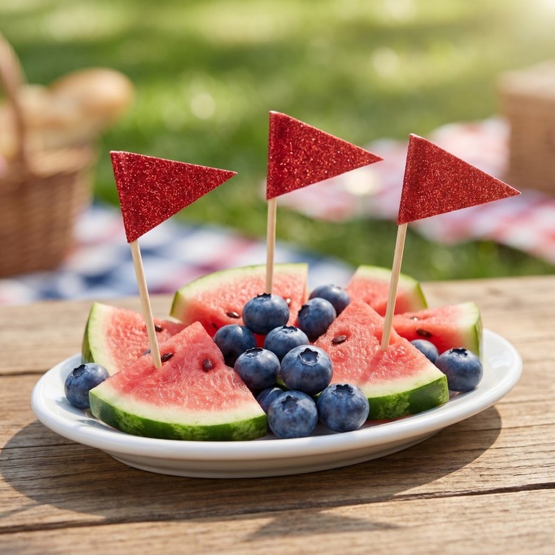120 Pcs Blank Flag Toothpicks Red Cupcake Toppers Buffet Food Markers gallery
