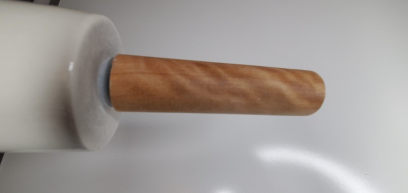 Rolling Pin with Wooden Handle " Oh What Fun" Christmas Holiday Baking Ceramic gallery