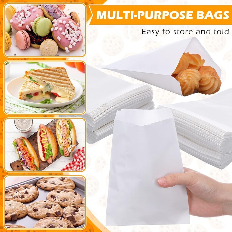 1000 Pcs 5 x 7 Inch Glassine Bags Wax Paper Treat Bags Cookie Sleeves Wax Pap... gallery