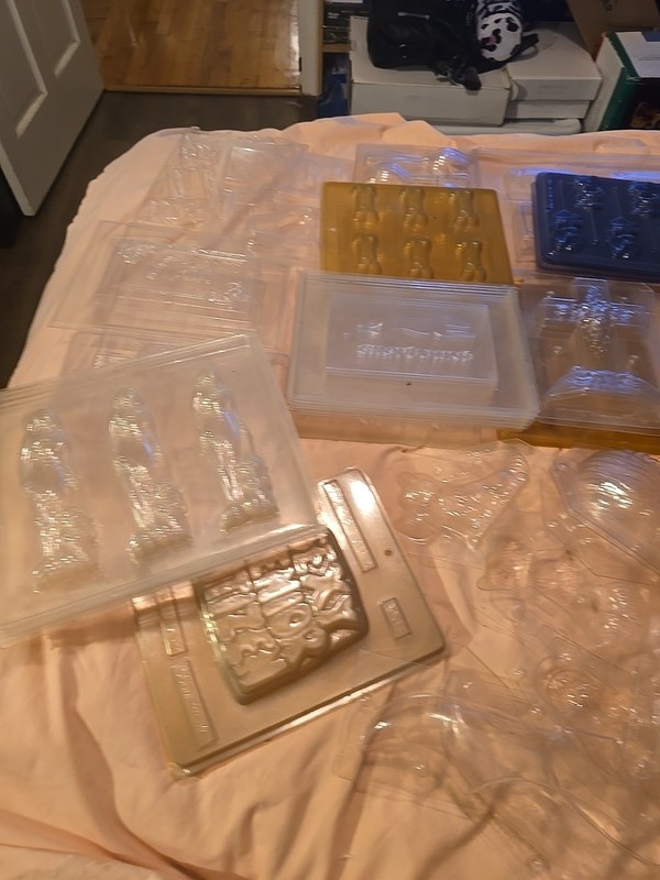 Lot of 94 Vintage Holiday & Occasion Candy Molds Various Sizes Chocolate Molds