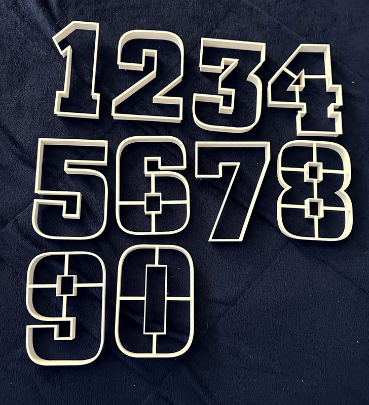 Numbers Cookie Cutter Set, Big