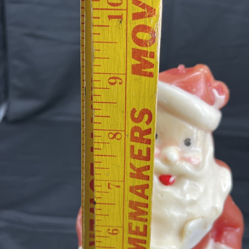 Set of 7 Vintage Hand Dipped Santas Deer Novelty Holiday Candles gallery