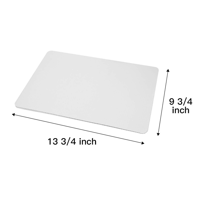 White Quarter Cake Sheet 13.75” x 9.75” Cake Board Sturdy Rectangle Greasepro... gallery