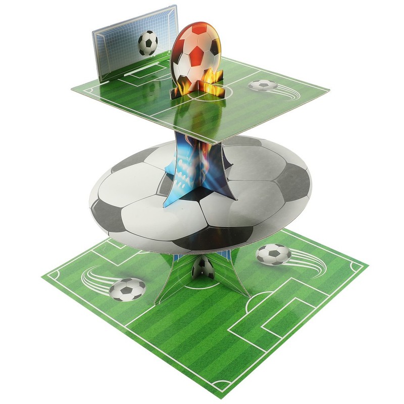 Soccer Theme Party Supplies Football Table Decorations Afternoon Tea Cake Stand