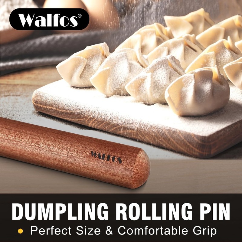 French Rolling Pin Set Natural Wooden Rolling Pins 8inch 15.7inch Baking Dough gallery