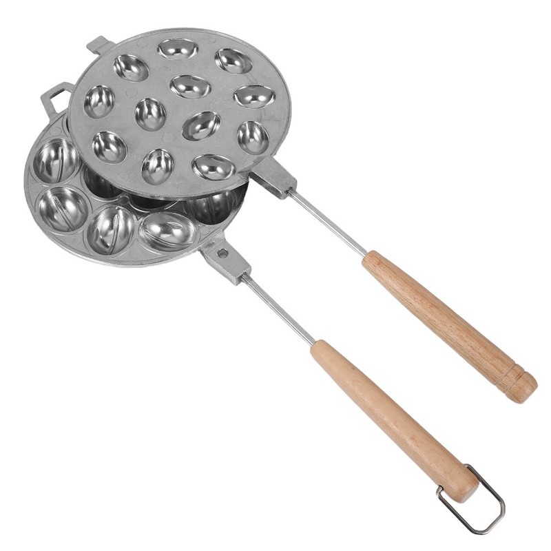 Walnut Cookie Maker Making Tools with Handles Baking Metal Molds