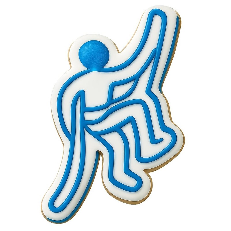 Ascending Rock Climber Cookie Cutter & Stamp, Fondant & Clay – 4×3.1