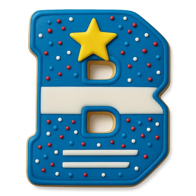 4 inches Varsity Letters Cookie Cutter for Baking & Fondant Clay Gifts - B gallery