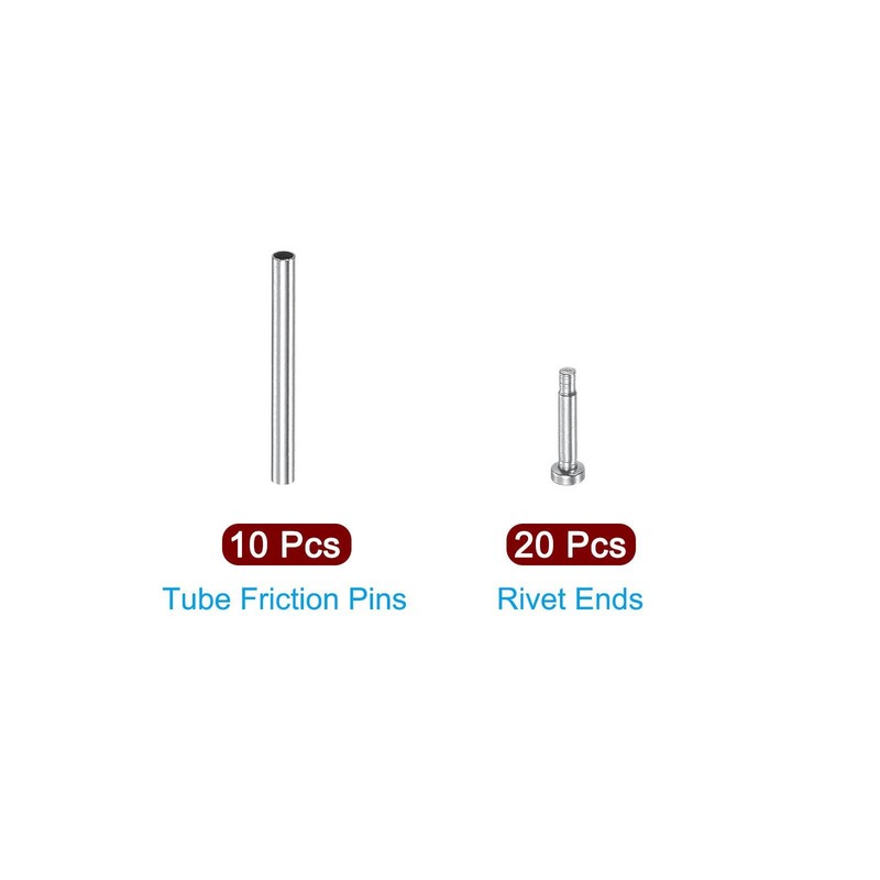 13x1mm tube clutch pins watch strap pressure bars pin 10pcs gallery