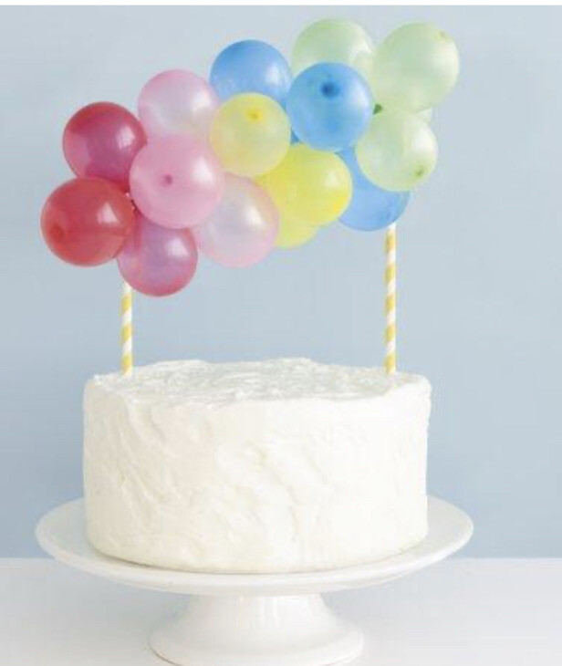 23 Piece Balloon Arch Cake Topper Birthday Red Yellow Pink Blue Green