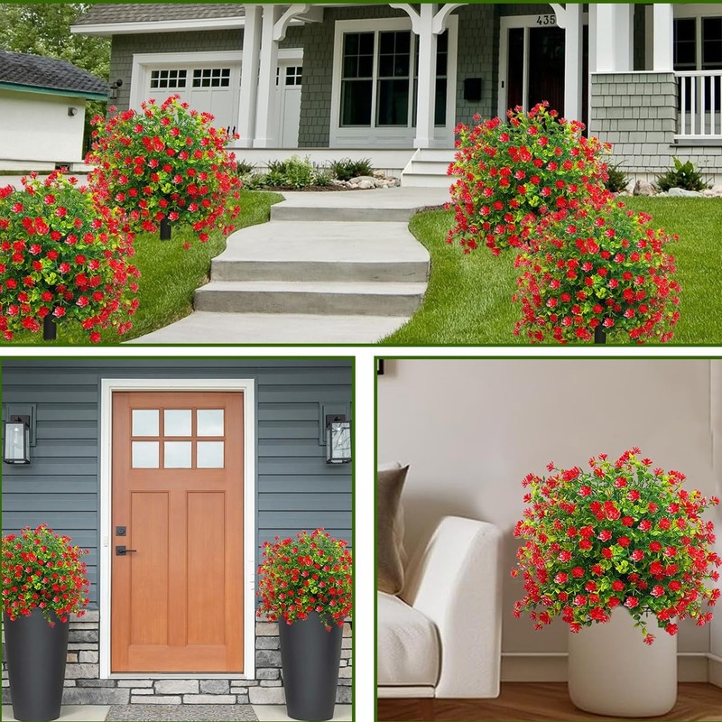 Thkful Set Of 2 Artificial Boxwood Topiary Ball Trees Plants For Outdoor Faux gallery