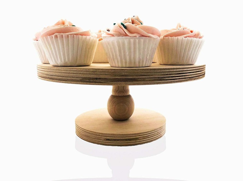 1- 6″, 8″, 10″ Natural Wood Cake Stand Cake Stand Cupcake Stand Wedding Cake