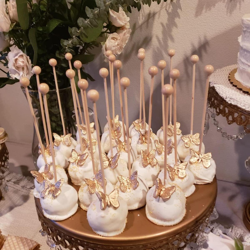 Rock Candy Sticks - 100 Pieces, Wooden Cake Sticks & Drink Stirrers, 6 Inch gallery