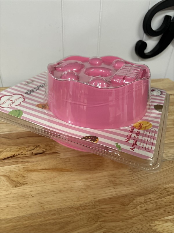 Hello Kitty Silicone Angel Cake Mold Pink 8”x5” Baking Cake Mold Hello Kitty gallery