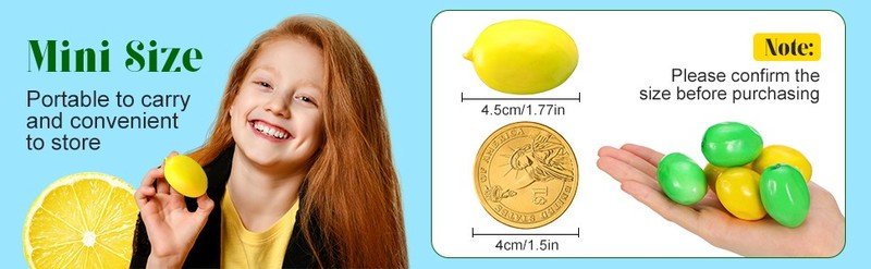 yhill 100 Pcs Mini Artificial Lemon Fake Fruit Faux Artificial gallery