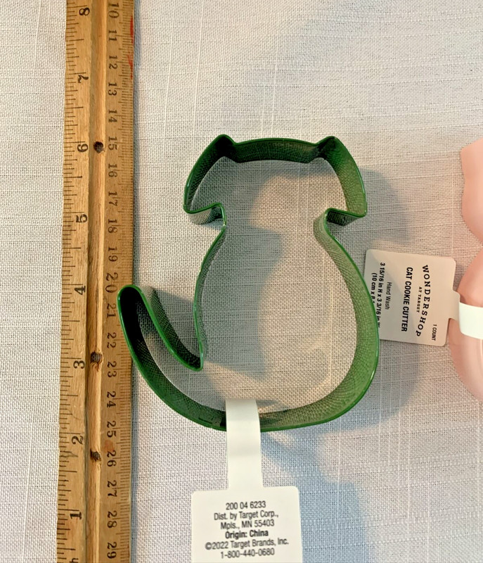 Lot of 2 Wondershop Cookie Cutter Cat & Dog Stainless Steel gallery