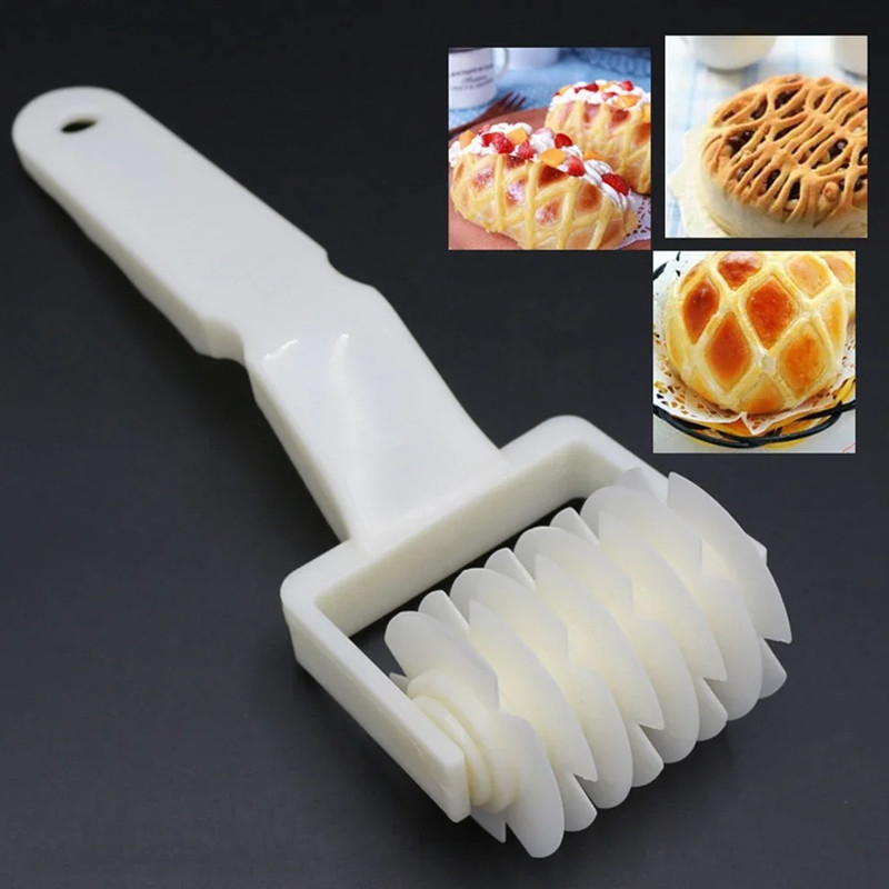 1 pc Pizza Lattice Roller Cutter Pastry Dough Grid Baking Tool gallery