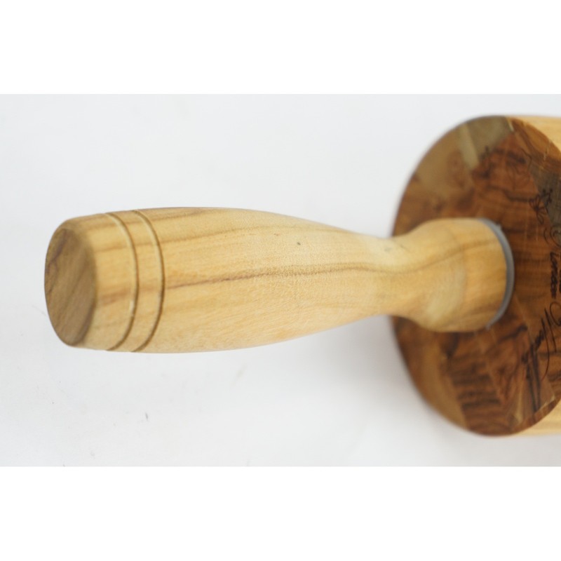 The Pioneer Woman Rolling Pin Olive Wood Brown Natural Wooden Grain EUC gallery