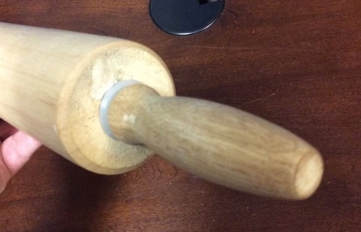 18" Modern Wood Rolling Pin Baking Pastry Dough Utensil PreownedKitchen.com gallery
