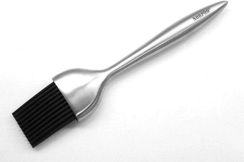 Norpro 7.5" Long Stainless Steel Silicone Basting Pastry Brush gallery