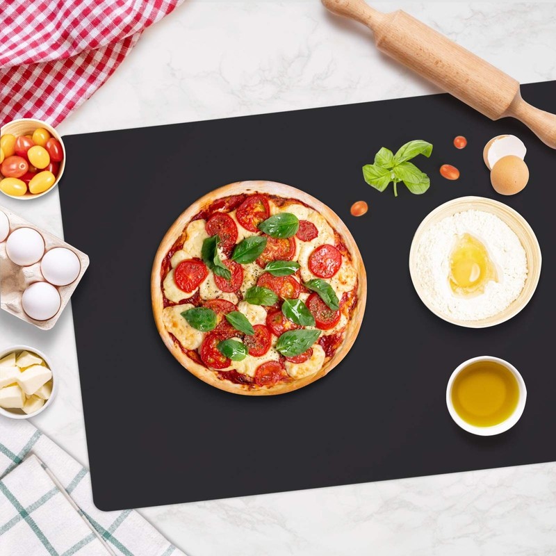 Gartful Silicone Mats for Kitchen Counter, Large L-25"x 17"x 0.03", Black gallery