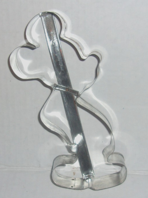 Vintage Disney Standing Mickey Mouse 7” Cookie Cutter Made In USA Stamped