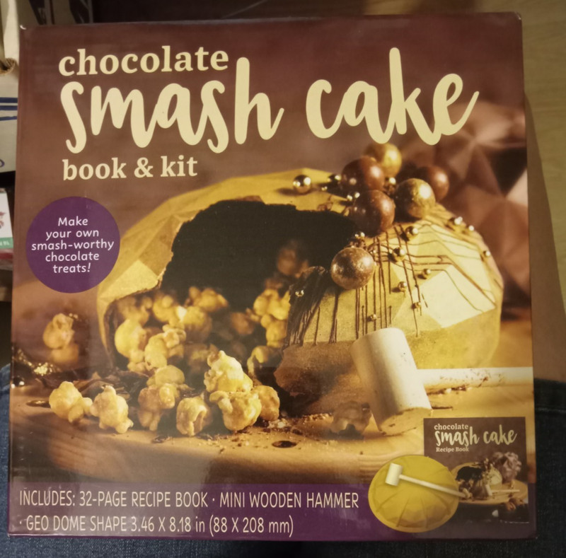 Lot Of 3 Hinkler Chocolate Smash Cake Kit W/ Recipe Book Geo Dome Mold Hammer gallery