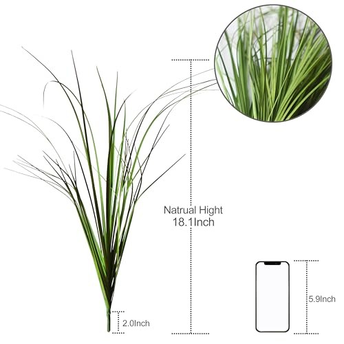 VANTREEPCS Artificial Plants, Wheat Grass Greenery Stems, Fake Tall Grass 16 gallery