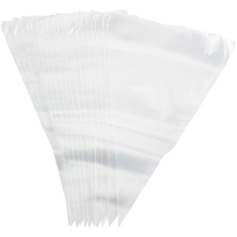 Wilton 16 in. Disposable Cake Decorating Bags, 50-Count, Light Plastic, 2 Pack gallery