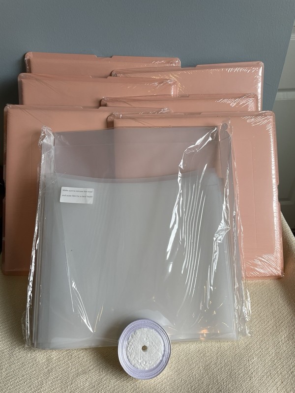 6 Gift Cake Boxes Pink 14x14x12 New Sealed XL Clear Cake Display Boxes W/Ribbon gallery