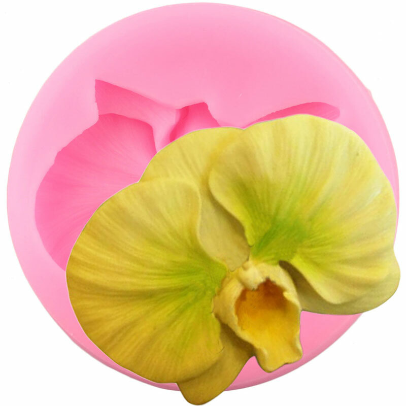 Flower Silicone Molds Rose Plumeria Orchid Chocolate Fondant Cake Decorating gallery