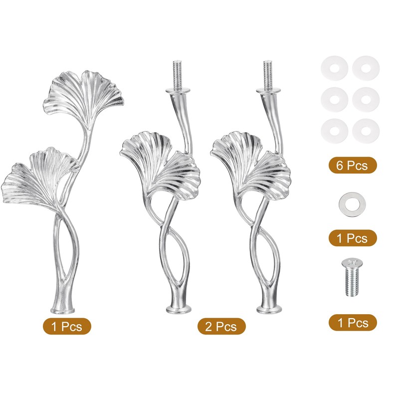1 Set 3 Level Cupcake Holder Blossom Silver for Cake gallery