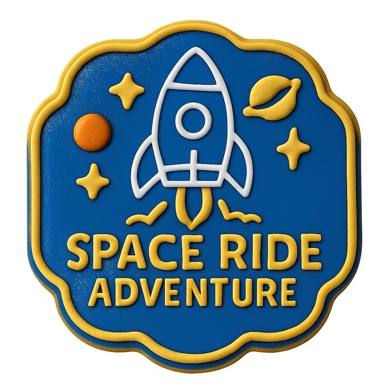 Space Ride Adventure Cookie Cutter & Stamp, Fondant & Clay - 4x4 gallery