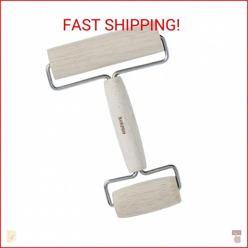 Norpro Wood Pastry/Pizza Roller 4in/10cm